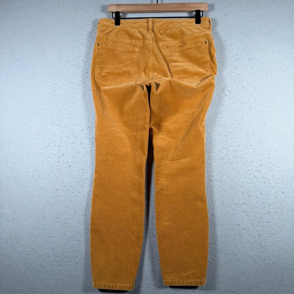 Anthropologie Pilcro Mustard‎ Yellow Corduroy Button Fly Slim Pants Size 30